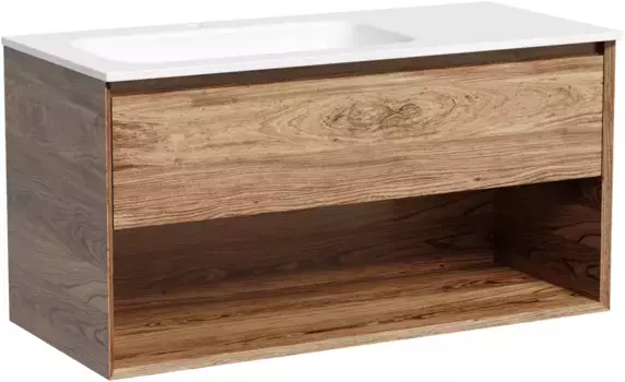 Тумба под раковину Sancos Marmi 1.0 MR1.0100LECH 99,5 см L, подвесная, дуб чарльстон