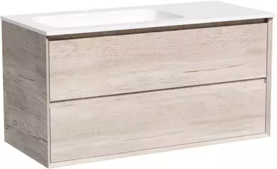 Тумба под раковину Sancos Marmi 2.0 MR2.0100LEG 99,5 см L, подвесная, дуб галифакс