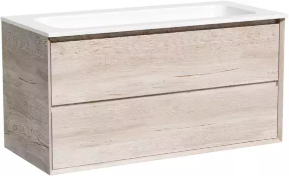 Тумба под раковину Sancos Marmi 2.0 MR2.0100EG 99,5 см, подвесная, дуб галифакс
