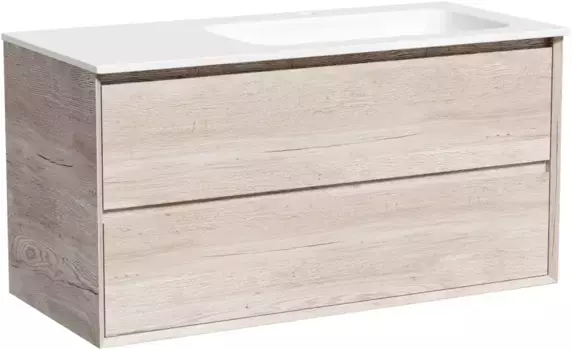 Тумба под раковину Sancos Marmi 2.0 MR2.0100REG 99,5 см R, подвесная, дуб галифакс