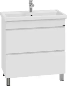Тумба под раковину Санта Марс 700295 76,8 см, напольная, белый глянец