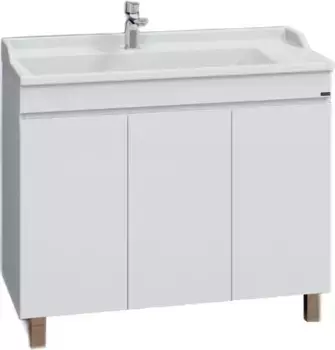 Тумба под раковину Санта Марс 700297 98,2 см, напольная, белый глянец