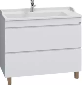 Тумба под раковину Санта Марс 700298 98,2 см, напольная, белый глянец