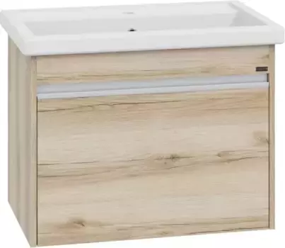 Тумба под раковину Санта Уран 700387 66,4 см, подвесная, дуб австрийский