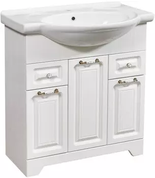 Тумба с раковиной белая ольха 76 см Stella Polar Кармела SETSP-00000174/1WH110259