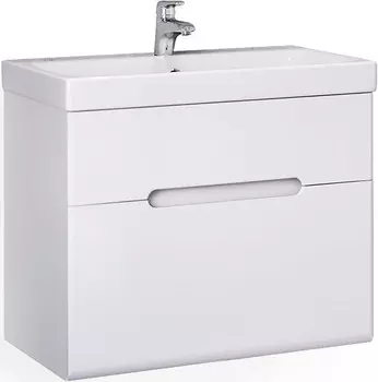 Тумба с раковиной белый 60 см Jorno Moduo Slim Mod.01.60/P/W + P-UM-MOD6OSL/1