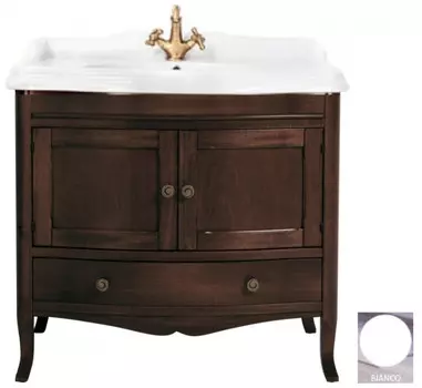 Тумба с раковиной белый 90 см Tiffany World Veronica Nuova VER3090B+AR864BI*1KOMPLEKT