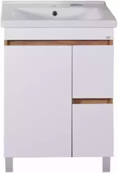 Тумба с раковиной белый/дуб золотой 60,5 см ASB-Mebel Марко