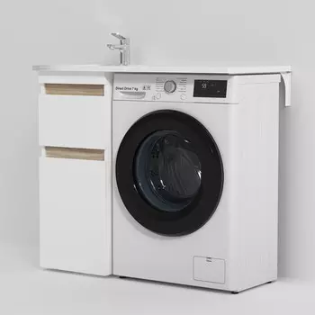 Тумба с раковиной белый глянец 100 см Am.Pm X-Joy M85AFSX0402WG + M85AWPL1001WG