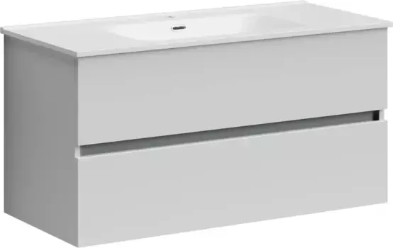 Тумба с раковиной белый глянец 101 см Sancos Urban UR100W + CN7003