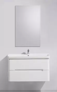 Тумба с раковиной белый глянец 105,7 см BelBagno Luxury LUXURY-1050-2C-SO-BL-11105-KL-T