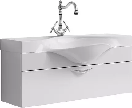 Тумба с раковиной белый глянец 110 см Aqwella 5 Stars Broadway SETBrw.01.10/001/W/Brw.11.04.D