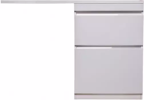 Тумба с раковиной белый глянец 120 см Style Line Даймонд СС-00000559 + СС-00000394