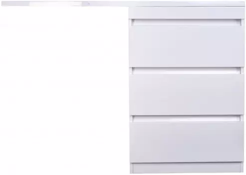 Тумба с раковиной белый глянец 120 см Style Line Даллас СС-00002272 + СС-00000394