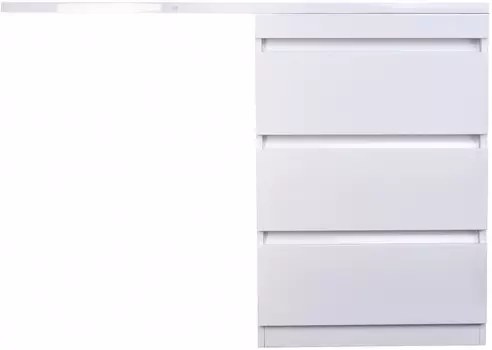 Тумба с раковиной белый глянец 130 см Style Line Даллас СС-00000558 + СС-00000540