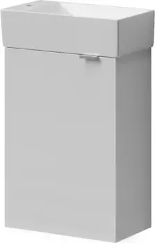 Тумба с раковиной белый глянец 37,5 см Sancos Mini MN35WL + CN5008