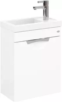 Тумба с раковиной белый глянец 45,5 см Onika Комо 104507 + 4640021065907