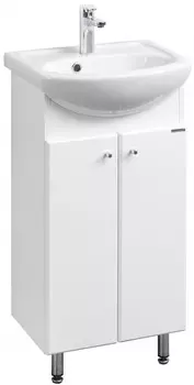 Тумба с раковиной белый глянец 45 см Акватон Мира 1A1044K0MR010