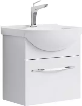 Тумба с раковиной белый глянец 50 см Aqwella Allegro Agr.01.05/1 + 4620008195766
