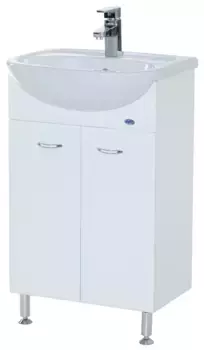 Тумба с раковиной белый глянец 51 см Bellezza Уют 4635006240011 + 4620008192758