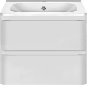 Тумба с раковиной белый глянец 59,4 см Vincea Vico VMC-2V600GW + VCB-2VP600W