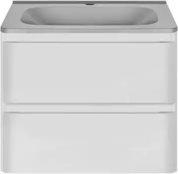 Тумба с раковиной белый глянец 59,4 см Vincea Vico VMC-2V600GW + VCB-2VP600G