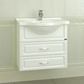 Тумба с раковиной белый глянец 60 см Санта Верона 700191 + CATYPH60