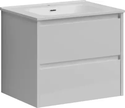Тумба с раковиной белый глянец 61 см Sancos Libra LB60W + CN7001