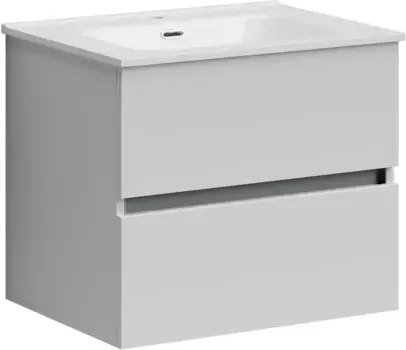 Тумба с раковиной белый глянец 61 см Sancos Urban UR60W + CN7001