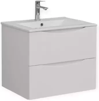 Тумба с раковиной белый глянец 61 см Bond Cube T01600-S05W