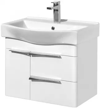 Тумба с раковиной белый глянец 65 см Акватон Беверли 1A2353K0BV010