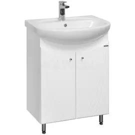 Тумба с раковиной белый глянец 66,5 см Акватон Минима 1A1042K1MN010