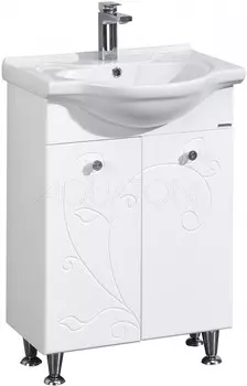 Тумба с раковиной белый глянец 66 см Акватон Лиана 1A1657K0LL010