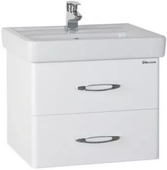 Тумба с раковиной белый глянец 70 см Bellezza Джела 4639811670018 + 4620000148555