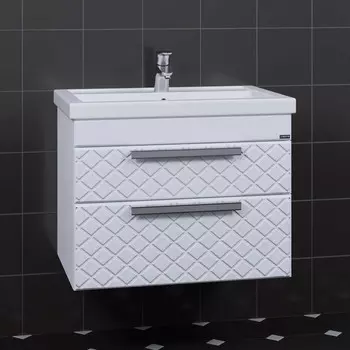 Тумба с раковиной белый глянец 71 см Санта Калипсо 217007LN + FOCTEP70