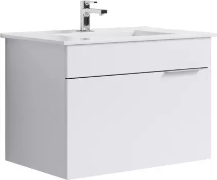 Тумба с раковиной белый глянец 76,5 см Aqwella Brig Br.01.07/1/W + 4640021062210