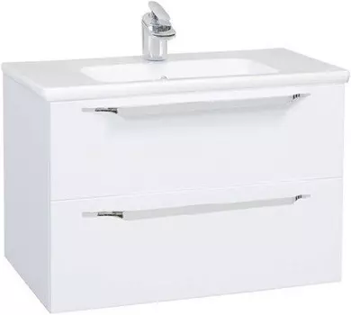 Тумба с раковиной белый глянец 77,6 см Bellezza Луиджи 4639213270014 + 4660018640177