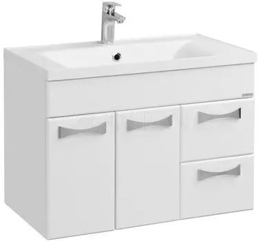 Тумба с раковиной белый глянец 80,2 см Акватон Диор 1A1678K2DR010