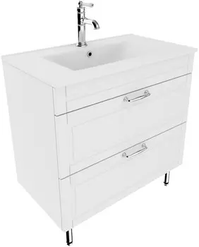 Тумба с раковиной белый матовый 80 см IDDIS Oxford OXF80W0i95K