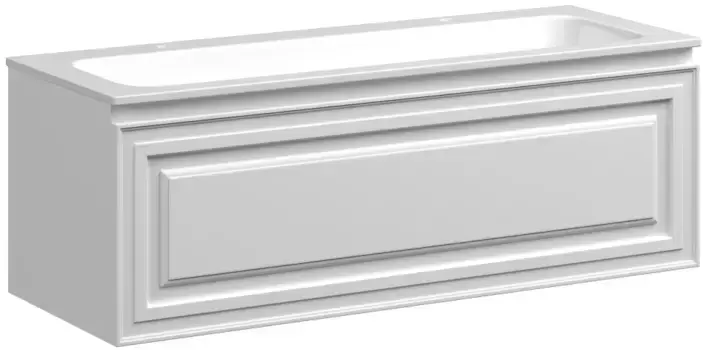 Тумба с раковиной белый матовый 121 см Sancos Very VR120W + CN7016