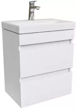 Тумба с раковиной белый матовый 50 см IDDIS Zodiac ZOD5CB0i95K