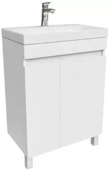 Тумба с раковиной белый матовый 60,5 см IDDIS Zodiac ZOD6CDFi95K