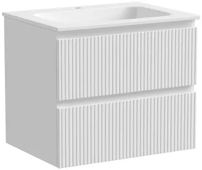 Тумба с раковиной белый матовый 61 см Sancos Snob T SNT60W + CN7011