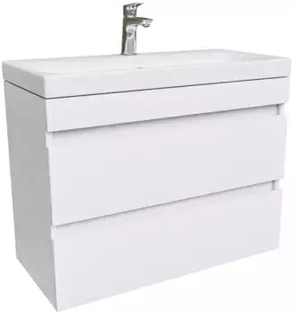 Тумба с раковиной белый матовый 80 см IDDIS Zodiac ZOD8CB0i95K