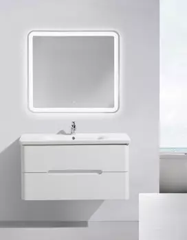 Тумба с раковиной белый ясень 100,5 см BelBagno Soft SOFT-1000-2C-SO-BF-T