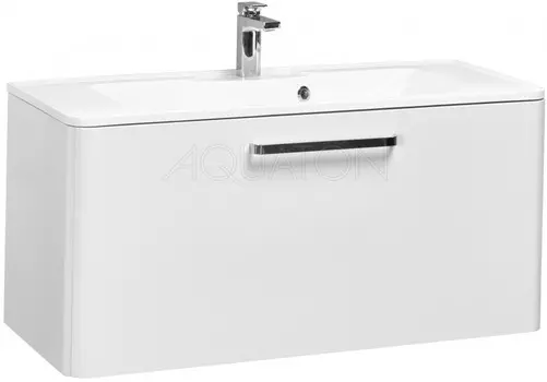 Тумба с раковиной белый жемчуг 110 см Акватон Валенсия 1A1237K0VAG30