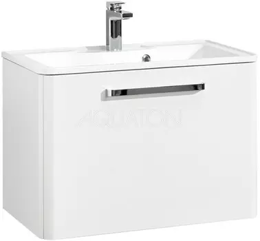 Тумба с раковиной белый жемчуг 75 см Акватон Валенсия 1A1236K0VAG30