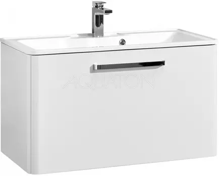 Тумба с раковиной белый жемчуг 90 см Акватон Валенсия 1A1235K0VAG30