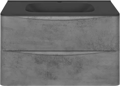 Тумба с раковиной бетон 79,4 см Vincea Paola VMC-2P800BT + VCB-2VP800B