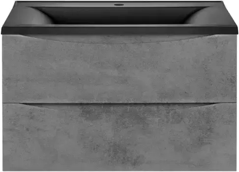 Тумба с раковиной бетон 80 см Vincea Mia VMC-2MA800BT + VCB-3M800B